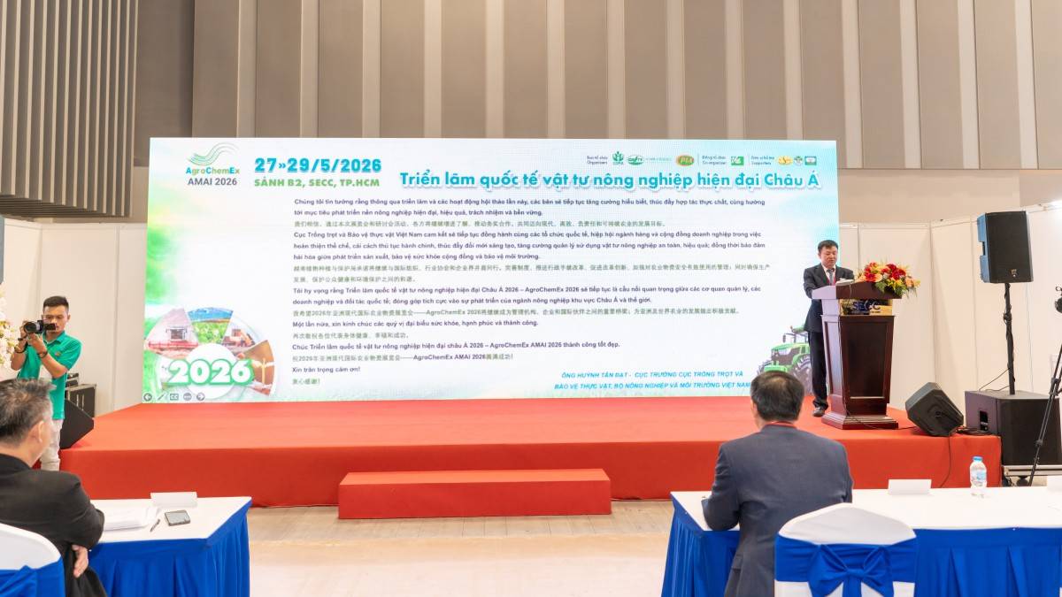 AMAI Vietnam 2026 mở rộng kết nối giao thương, thúc đẩy nông nghiệp hiện đại và bền vững
