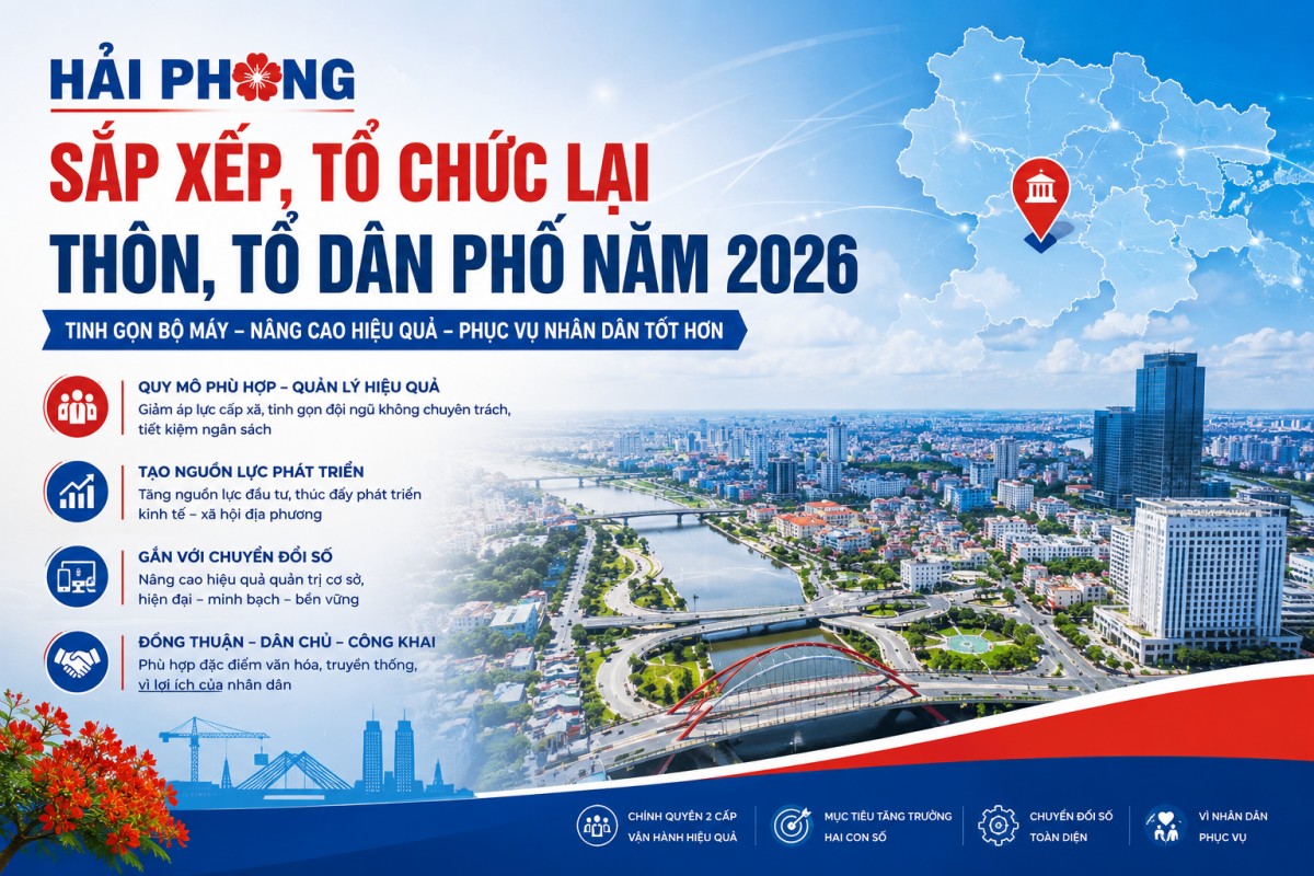 Hải Phòng chuẩn bị “cuộc tái cấu trúc” thôn, tổ dân phố quy mô lớn