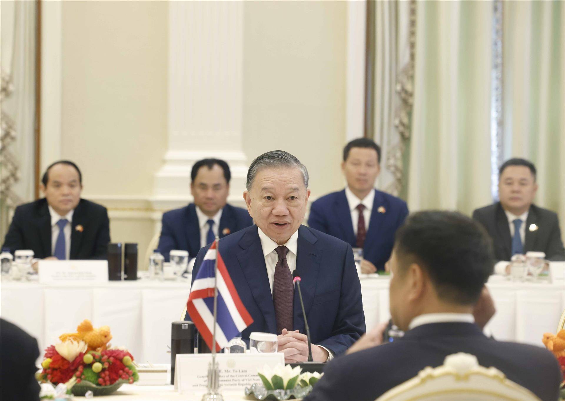 Tổng Bí thư, Chủ tịch nước Tô Lâm thúc đẩy đột phá hợp tác kinh tế với Thái Lan