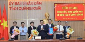 Quảng Ngãi công bố Giám đốc Ban Quản lý dự án Đầu tư Tây Quảng Ngãi