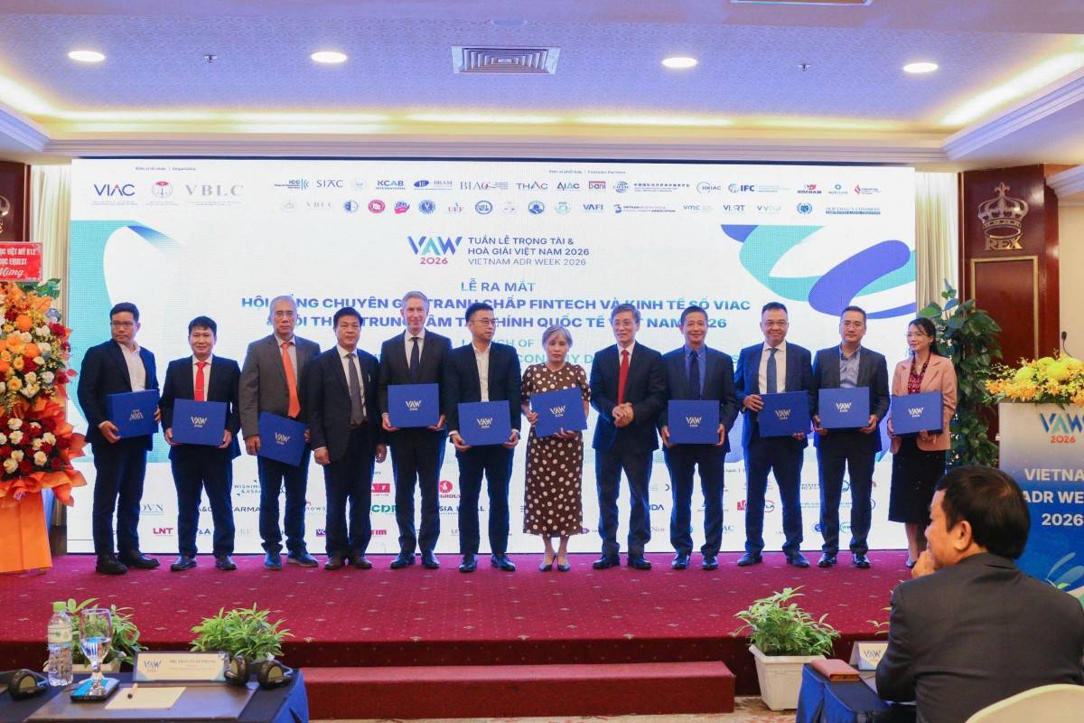Lễ ra mắt Hội đồng Chuyên gia Tranh chấp FinTech & Kinh tế số VIAC và Hội thảo VIFC 2026