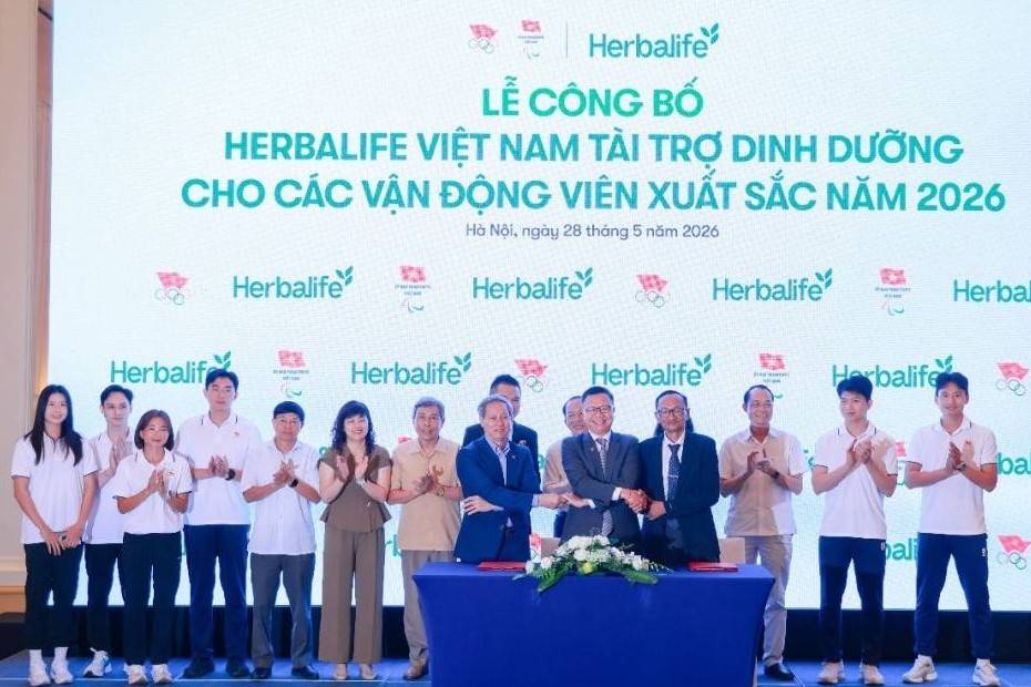 14 năm đồng hành cùng thể thao Việt Nam, Herbalife tiếp tục tài trợ dinh dưỡng cho 150 vận động viên xuất sắc