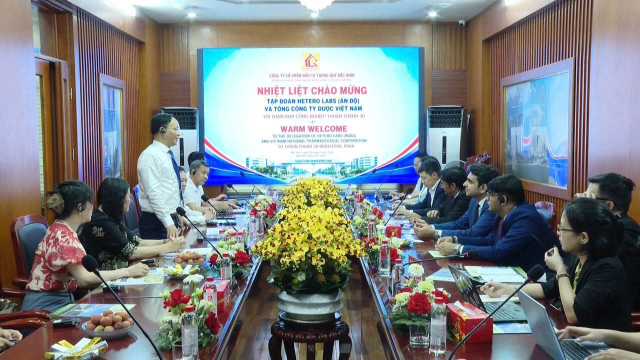 Bắc Ninh mời gọi đầu tư dược công nghệ cao từ Tập đoàn Hetero Labs của Ấn Độ
