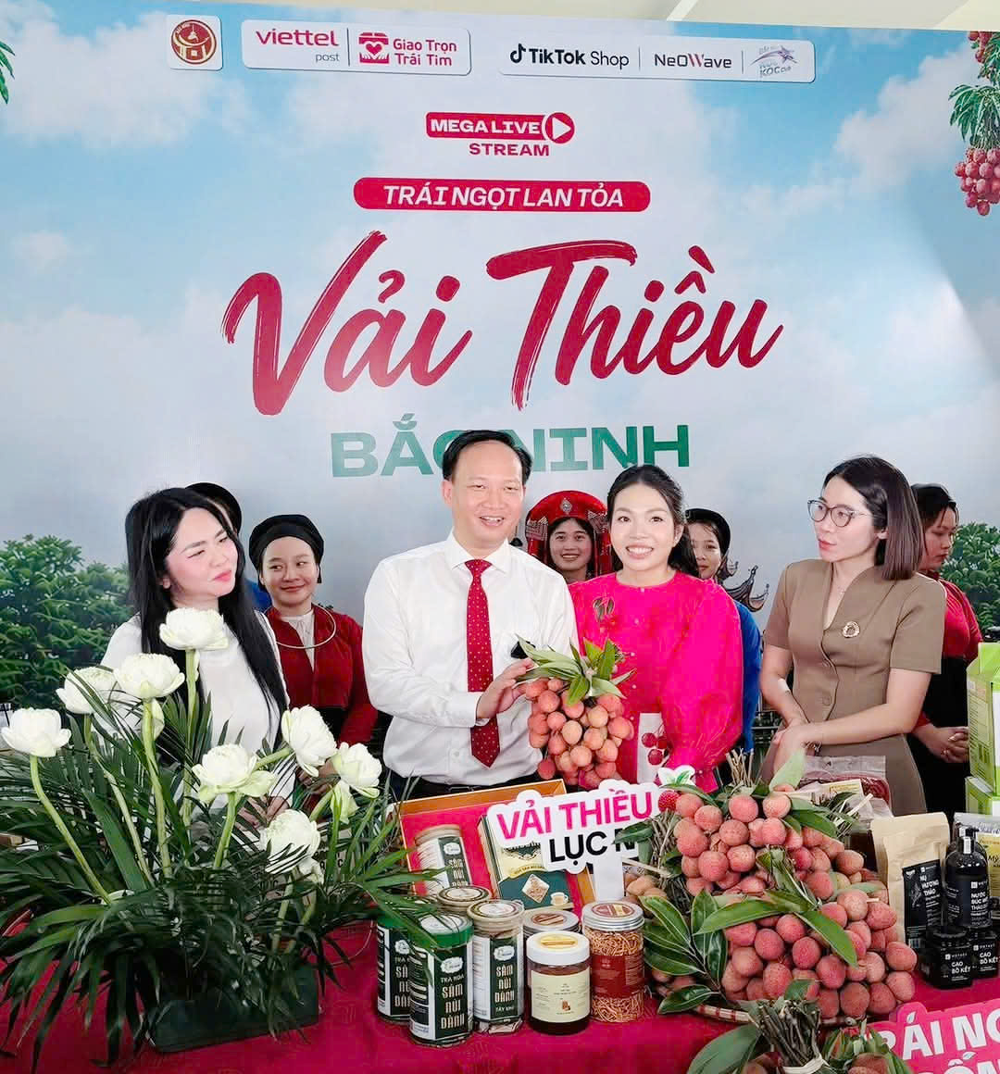 Bắc Ninh quảng bá vải thiều, sản phẩm OCOP tại hội nghị xúc tiến tiêu thụ năm 2026