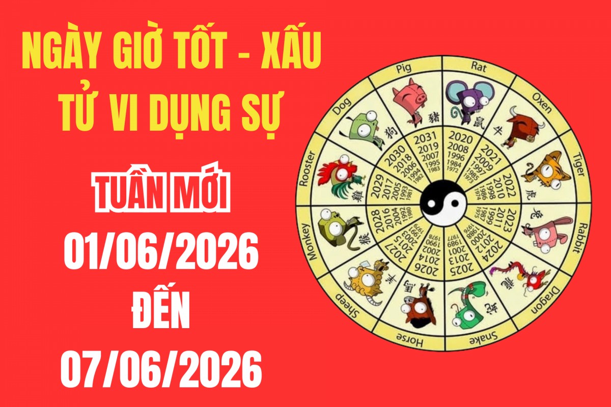 Xem ngày giờ tốt xấu tuần mới từ 01/6 – 7/6/2026 cho doanh nhân: Chọn giờ Hoàng đạo ký kết hợp đồng, khai trương để kích hoạt tài lộc