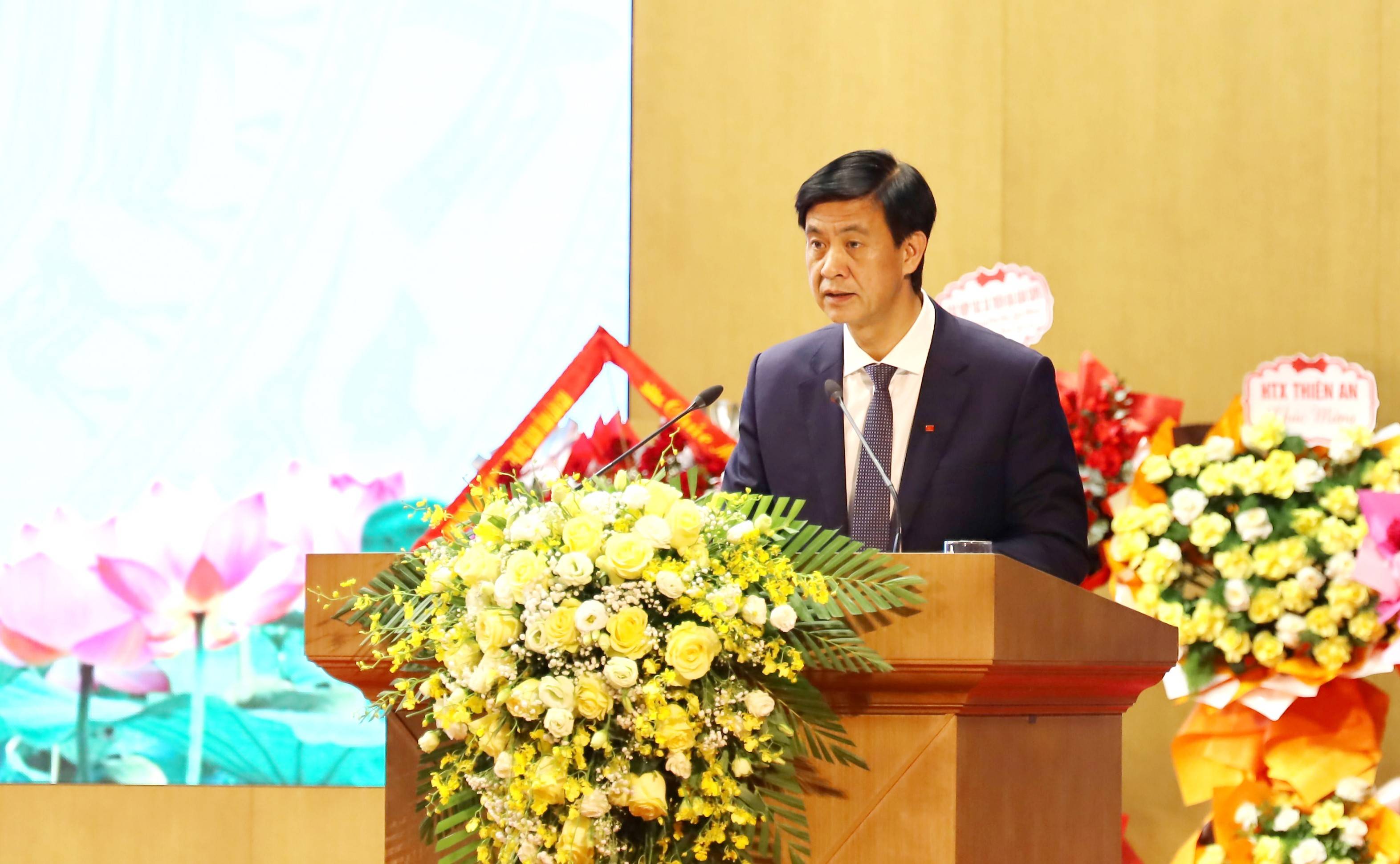 Phan Trung Bá, Phó Chủ tịch UBND tỉnh phát biểu tại Đại hội