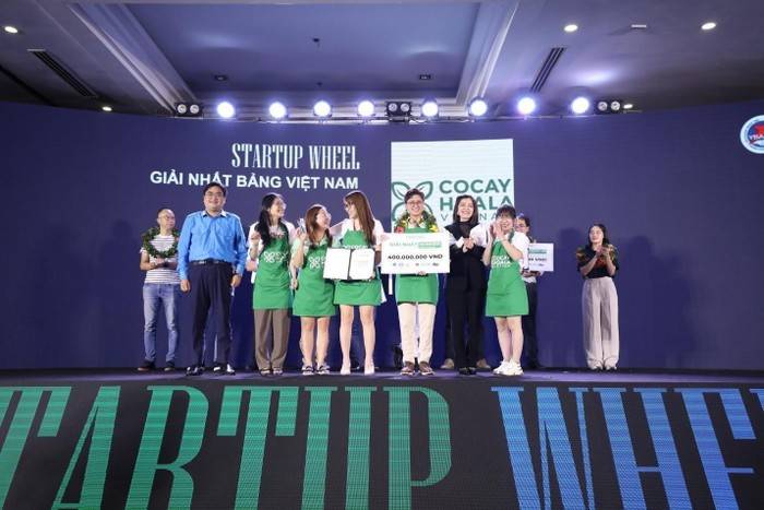 Thương hiệu Cỏ Cây Hoa Lá giành ngôi Quán quân Startup Wheel năm 2023. Ảnh: CTCC.