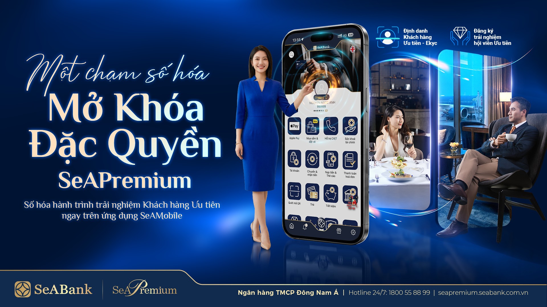 SeABank ra mắt 3 tính năng mới dành cho Khách hàng Ưu tiên trên SeAMobile