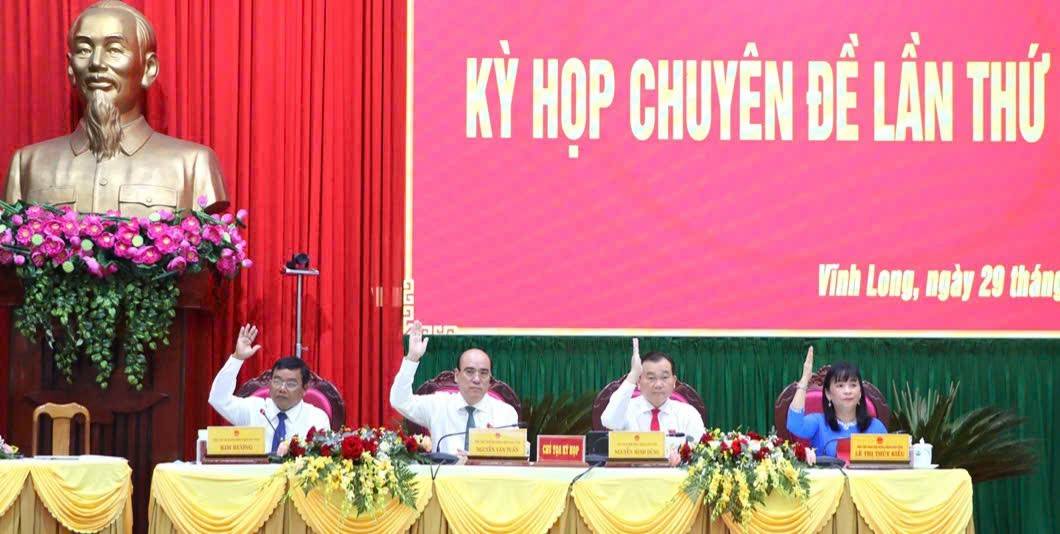 HĐND tỉnh Vĩnh Long thông qua 21 nghị quyết quan trọng tại Kỳ họp chuyên đề lần thứ nhất