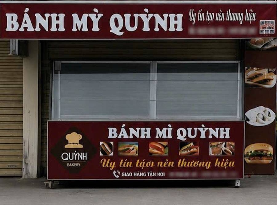 Chủ cuae 2 cơ sở Tiệm bánh mỳ Quỳnh vừa bị xử phạt 80 triệu đồng và đình chỉ hoạt động 3 tháng vì vi phạm về an toàn thực phậm