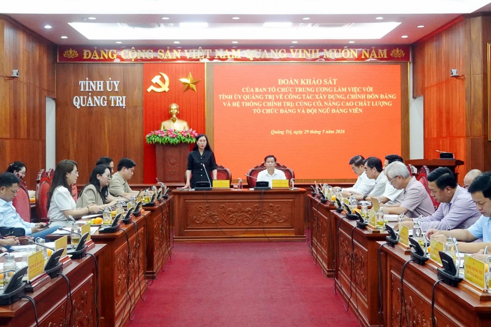 Quảng Trị: Tập trung nâng cao chất lượng đội ngũ cán bộ, tổ chức Đảng trong tình hình mới