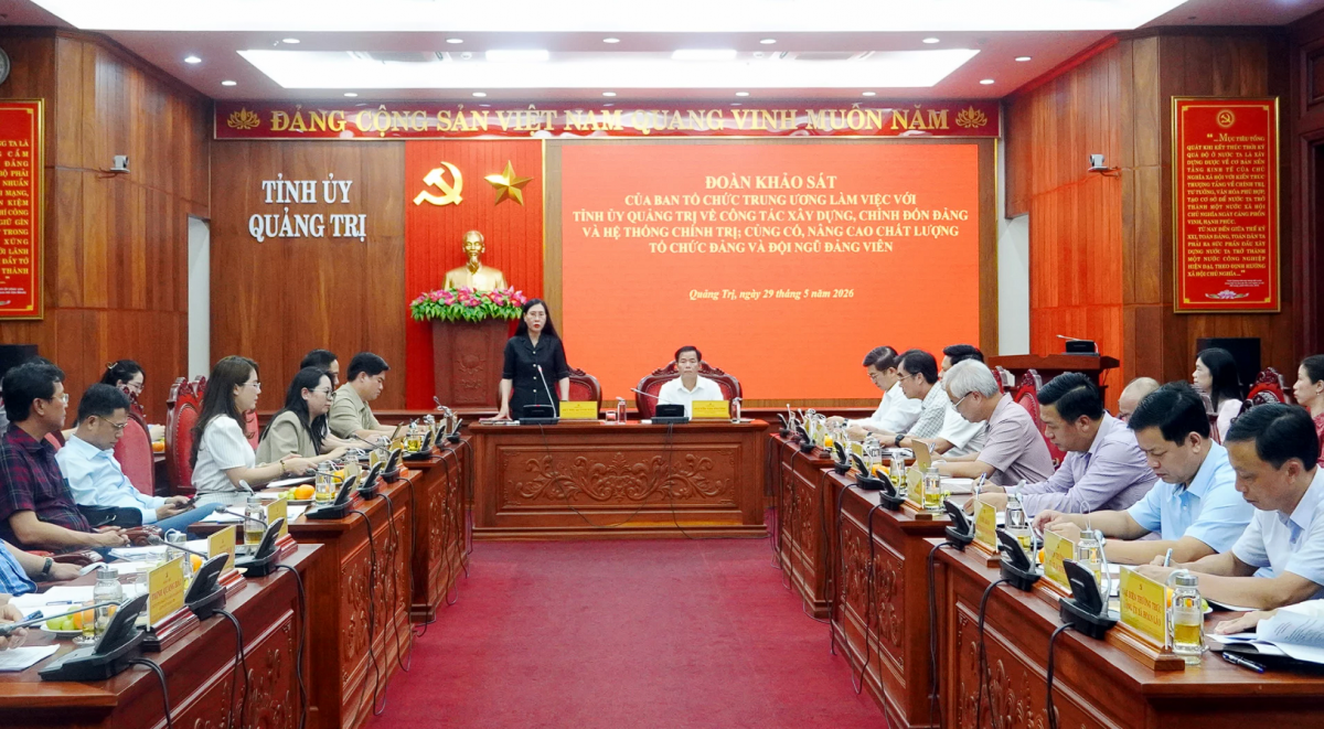 Quảng Trị: Tập trung nâng cao chất lượng đội ngũ cán bộ, tổ chức Đảng trong tình hình mới