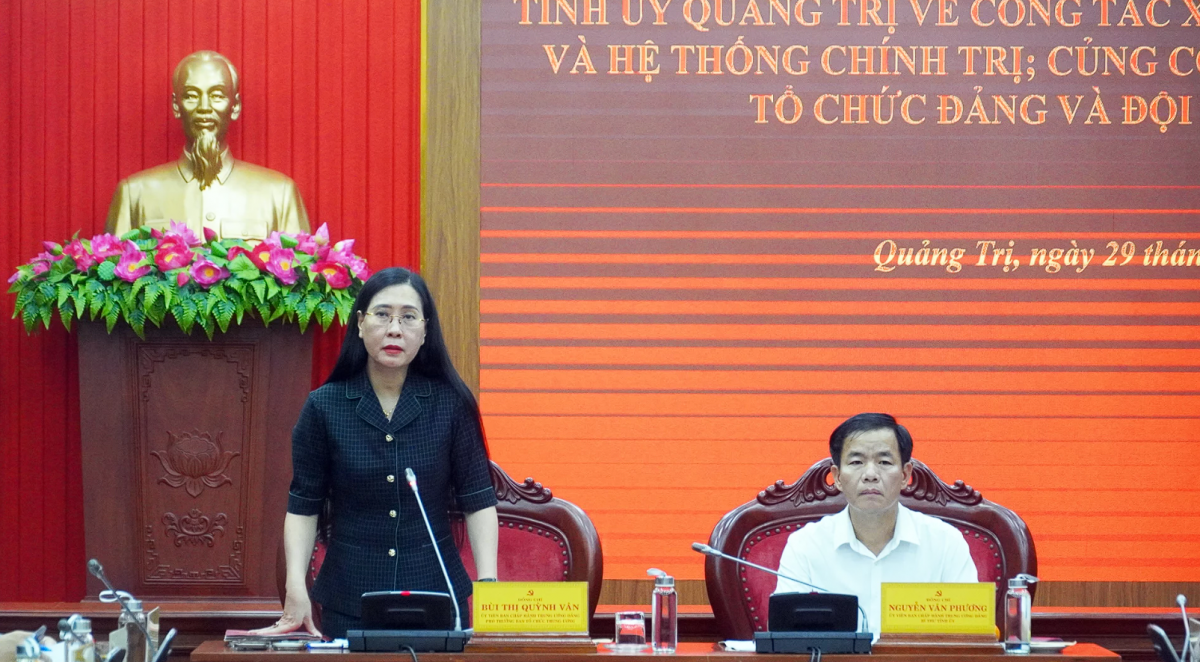 Quảng Trị: Tập trung nâng cao chất lượng đội ngũ cán bộ, tổ chức Đảng trong tình hình mới