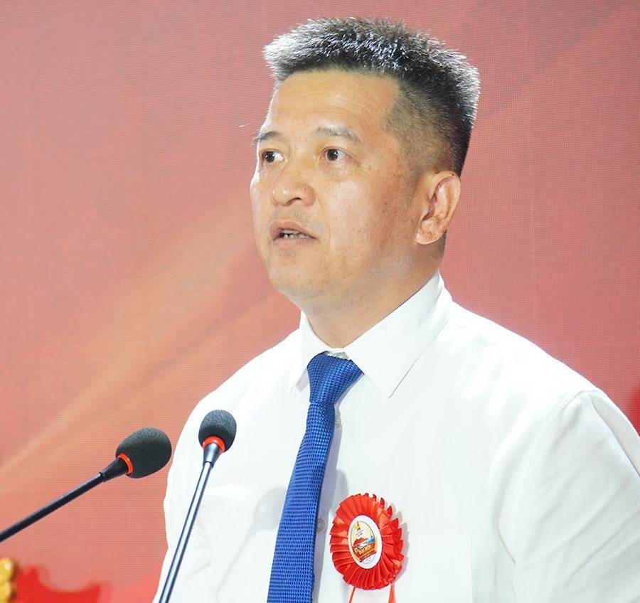 Chủ tịch Hội Doanh nhân trẻ Hà Tĩnh Nguyễn Tiến Trình phát biểu khai mạc đại hội