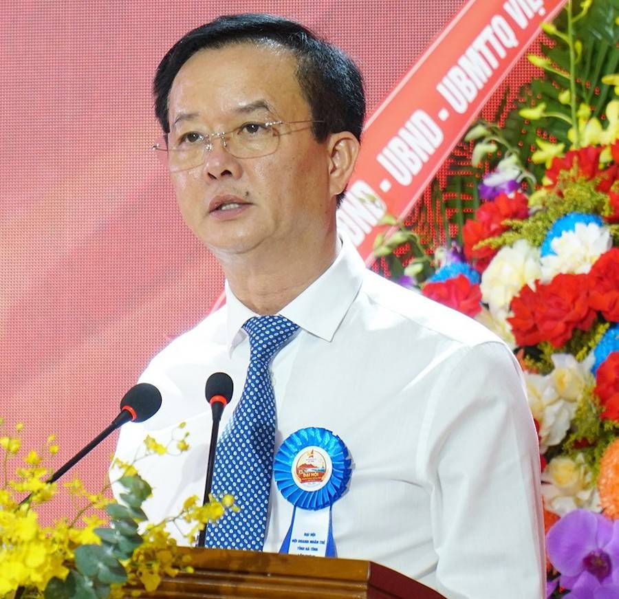 Ông Trần Báu Hà - Phó Chủ tịch Thường trực UBND tỉnh Hà Tĩnh phát biểu chỉ đạo đại hội.
