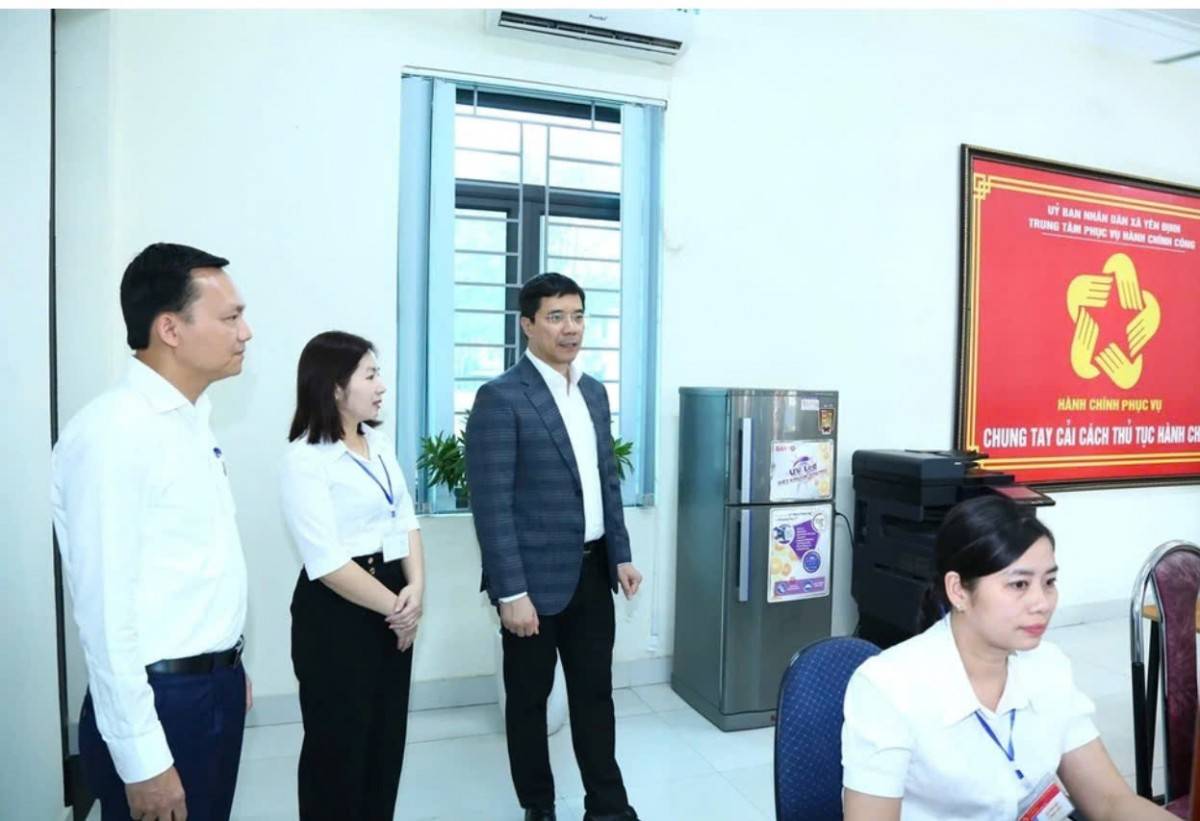 Xã Yên Định - Thanh Hóa: Lấy sự hài lòng của nhân dân làm “thành tích” công tác trong cải cách hành chính