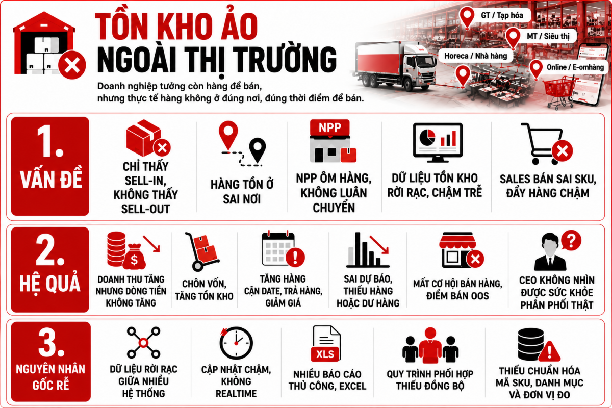 Nguyên nhân gốc rễ của lỗ thủng thứ nhất - Tồn kho ảo ngoài trị trường