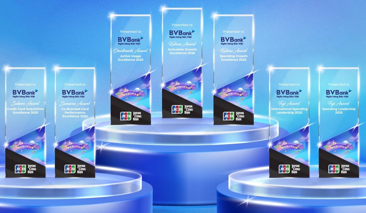 BVBank ghi dấu ấn mạnh mẽ tại 7 hạng mục giải thưởng của JCB