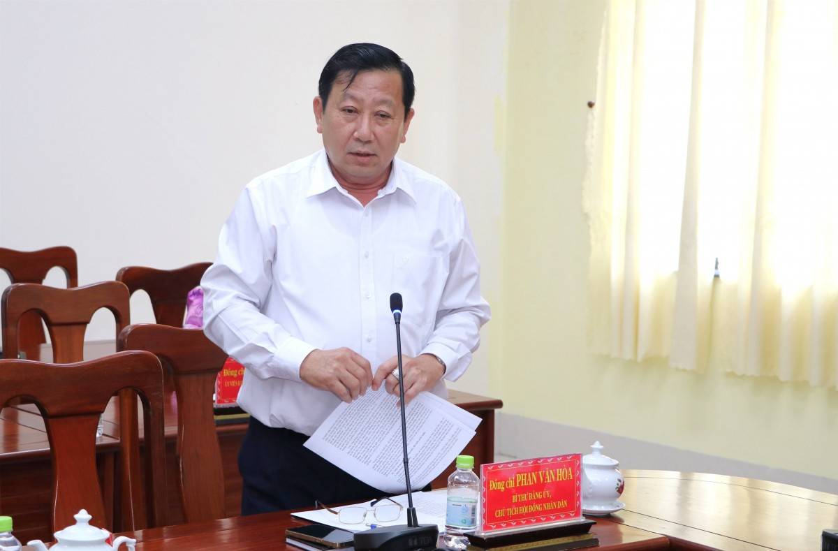 Ông Phan Văn Hòa - Bí thư Đảng ủy, Chủ tịch HĐND xã Bến Cầu (Tây Ninh) 