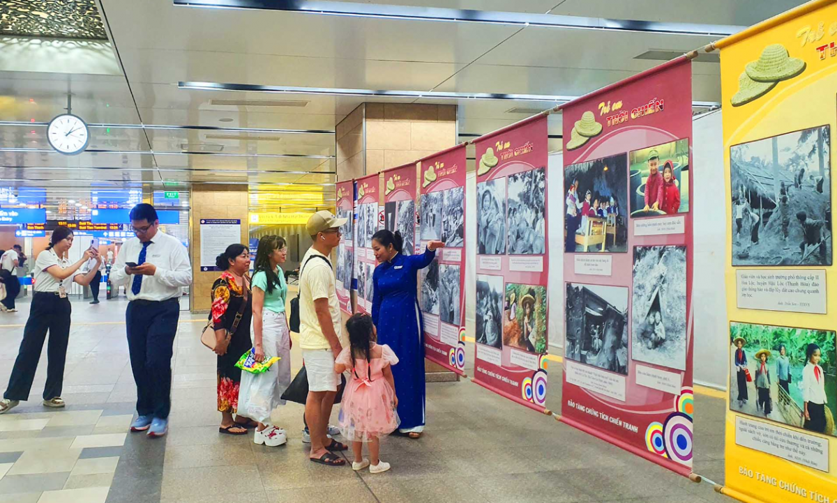 TP.Hồ Chí Minh: Lần đầu tiên đưa Triển lãm “Trẻ em thời chiến” trong không gian Metro