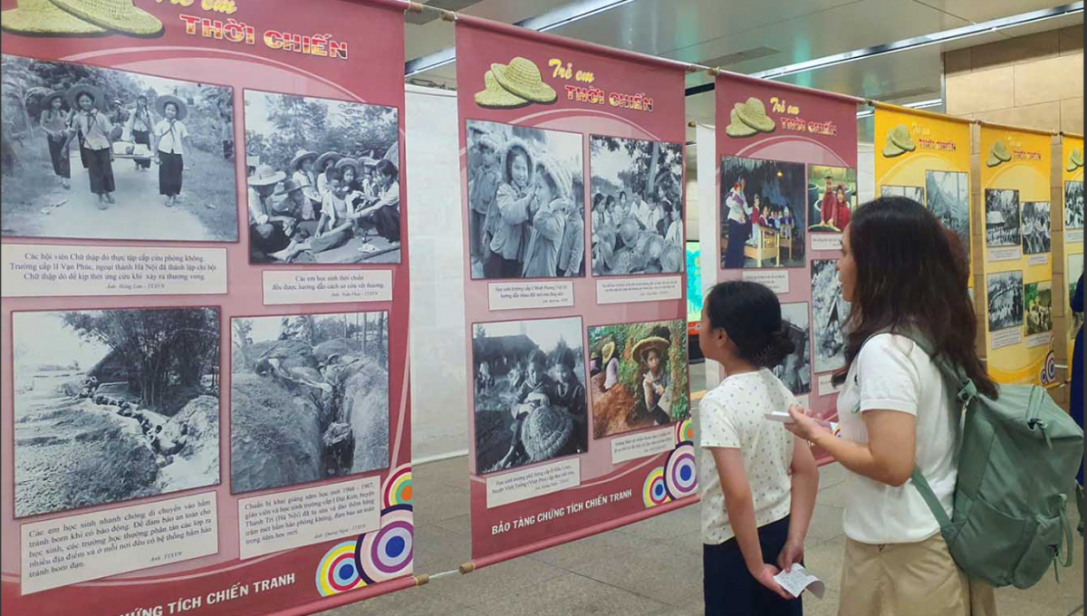 TP.Hồ Chí Minh: Lần đầu tiên đưa Triển lãm “Trẻ em thời chiến” trong không gian Metro