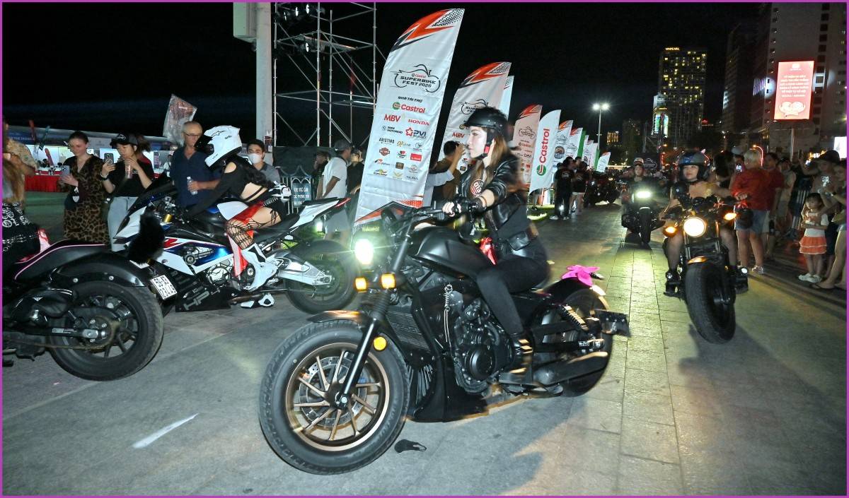 1.500 Motor phân khối lớn khuấy động phố biển Nha Trang tại Castrol superbike Fest 2026