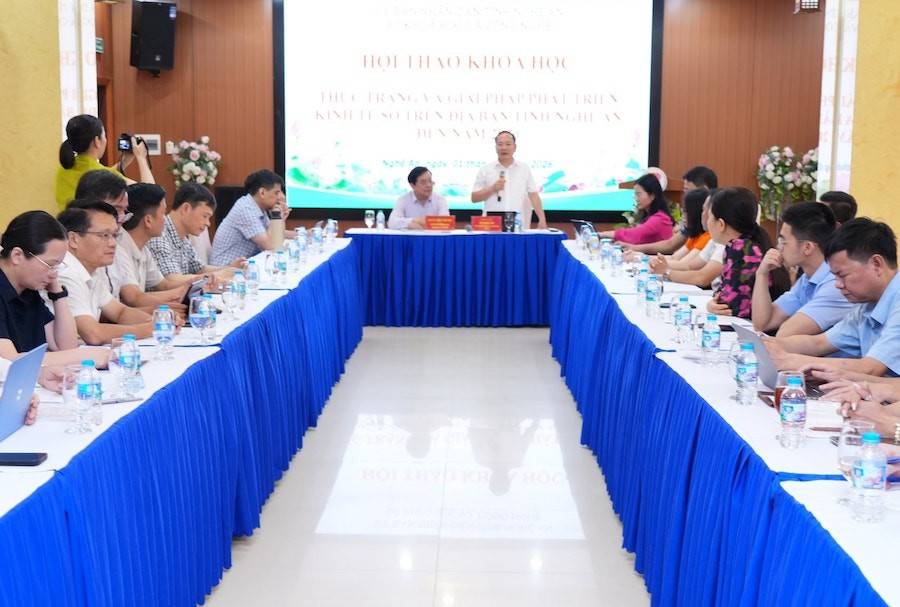 Sở Khoa học và Công nghệ tỉnh Nghệ An tổ chức Hội thảo khoa học với chủ đề “Đánh giá thực trạng và giải pháp thúc đẩy phát triển kinh tế số trên địa bàn tỉnh đến năm 2030”.