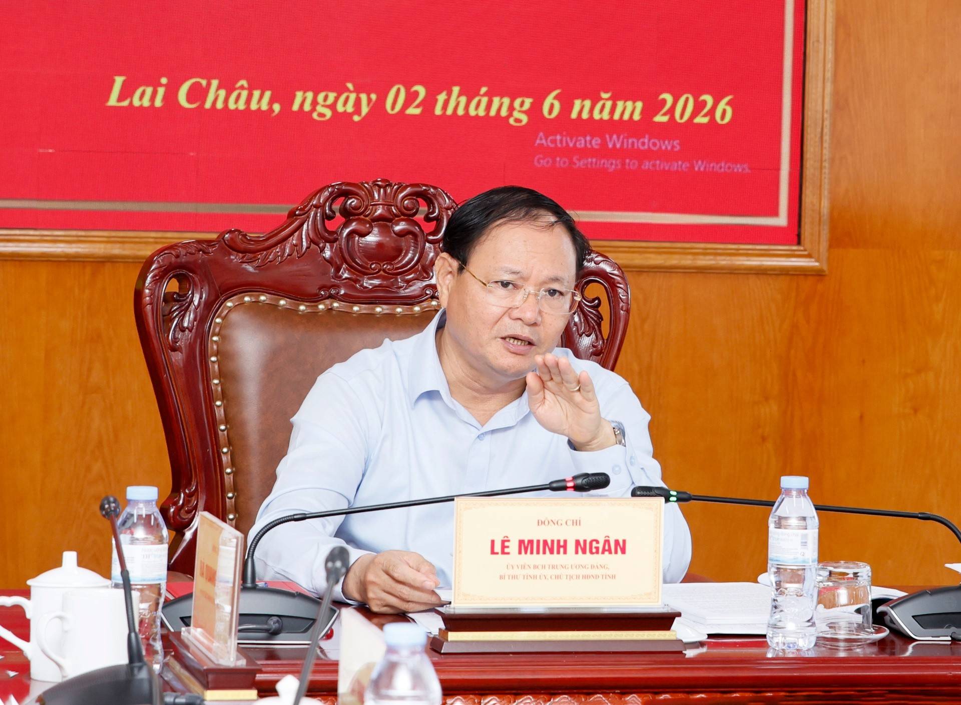 Phát biểu kết luận phiên họp, ông Lê Minh Ngân, Bí thư Tỉnh ủy, Chủ tịch HĐND tỉnh Lai Châu