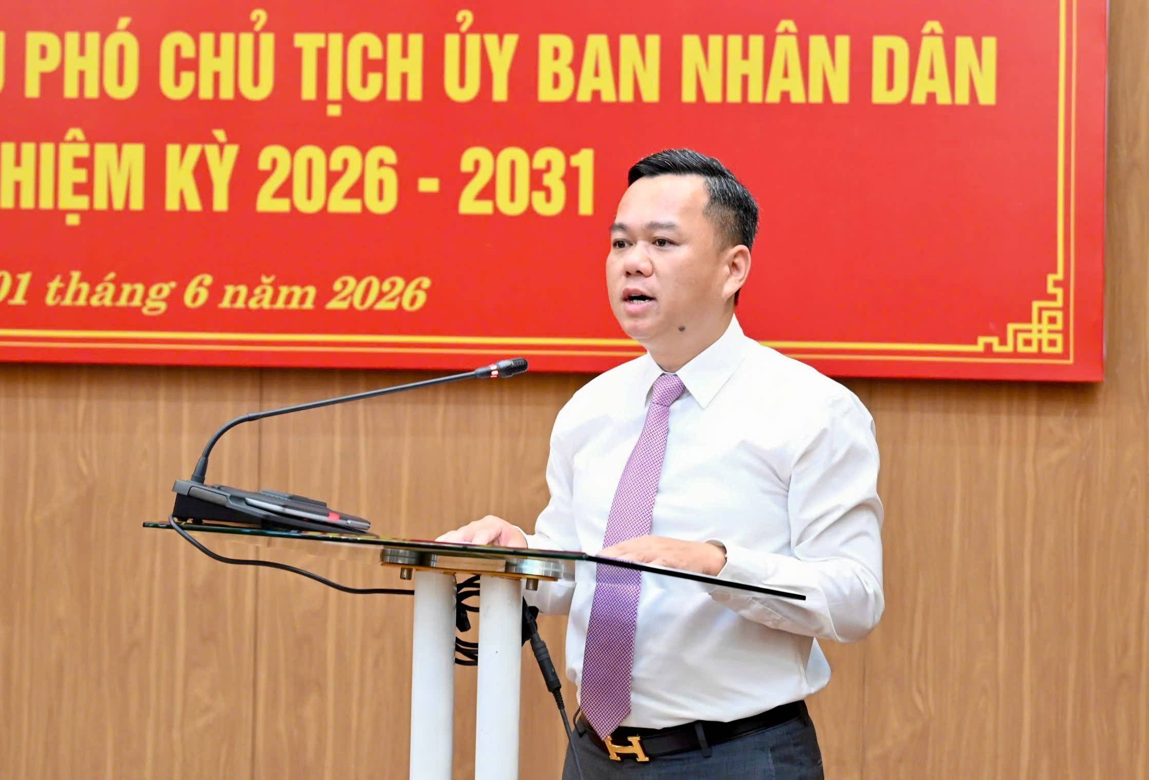 Đỗ Hùng Đức, Phó Chủ tịch UBND tỉnh phát biểu nhận nhiệm vụ.