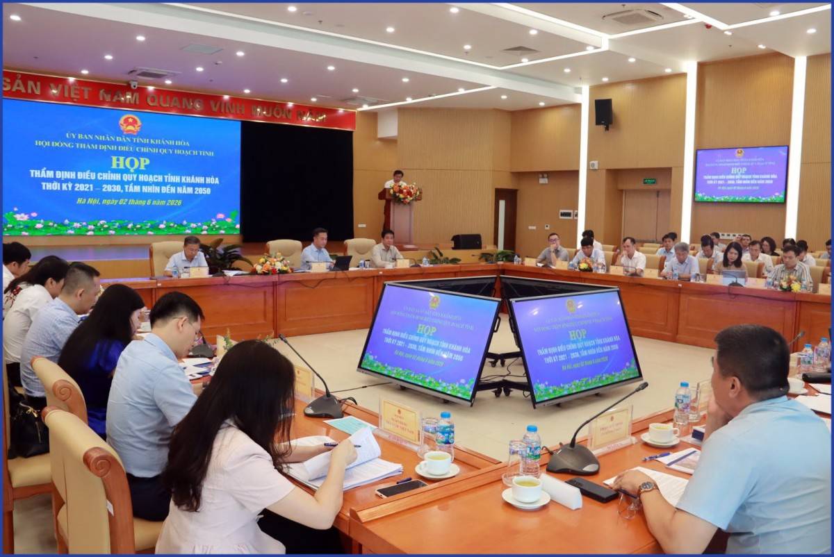 Thẩm định điều chỉnh Quy hoạch tỉnh Khánh Hòa thời kỳ 2021 - 2030, tầm nhìn đến năm 2050