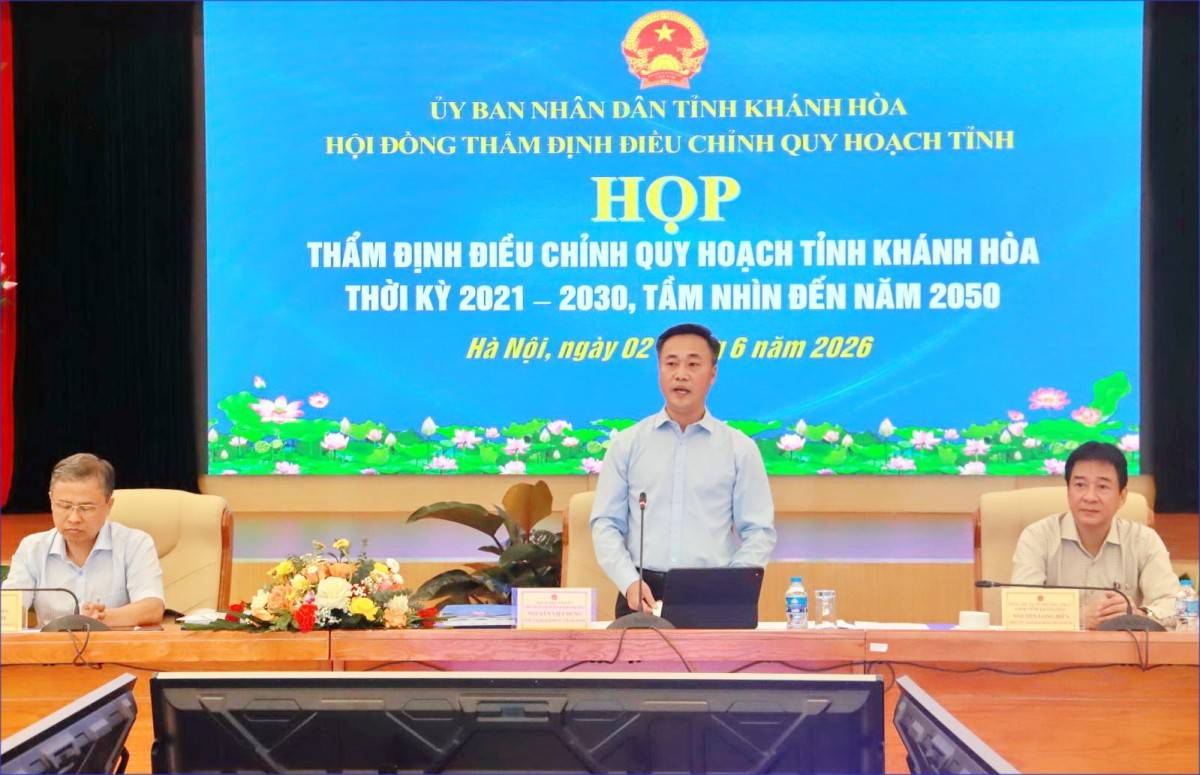 Thẩm định điều chỉnh Quy hoạch tỉnh Khánh Hòa thời kỳ 2021 - 2030, tầm nhìn đến năm 2050
