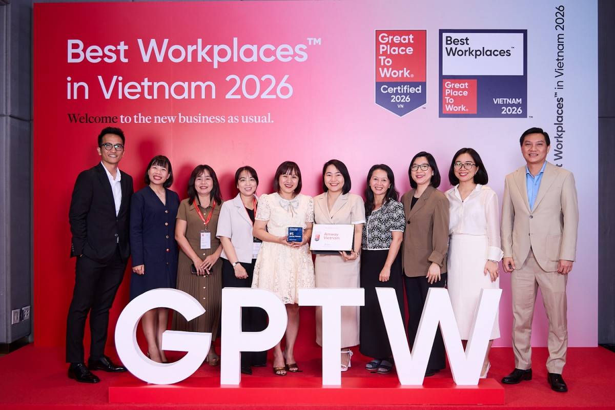 Amway Việt Nam,Best Workplaces in Vietnam 2026,nơi làm việc xuất sắc hàng đầu Việt Nam