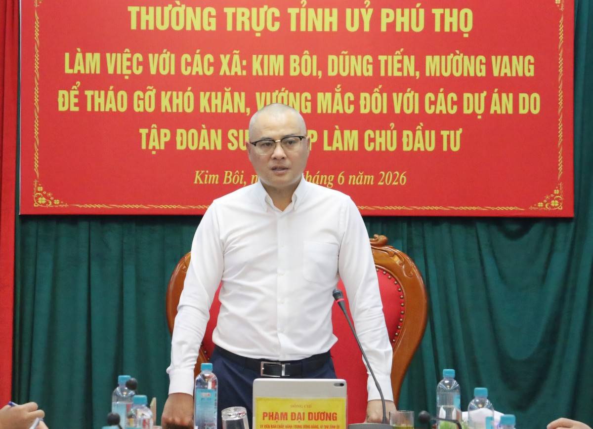 Phú Thọ cam kết gỡ vướng cho 6 dự án hơn 18.800 tỷ đồng của Sun Group
