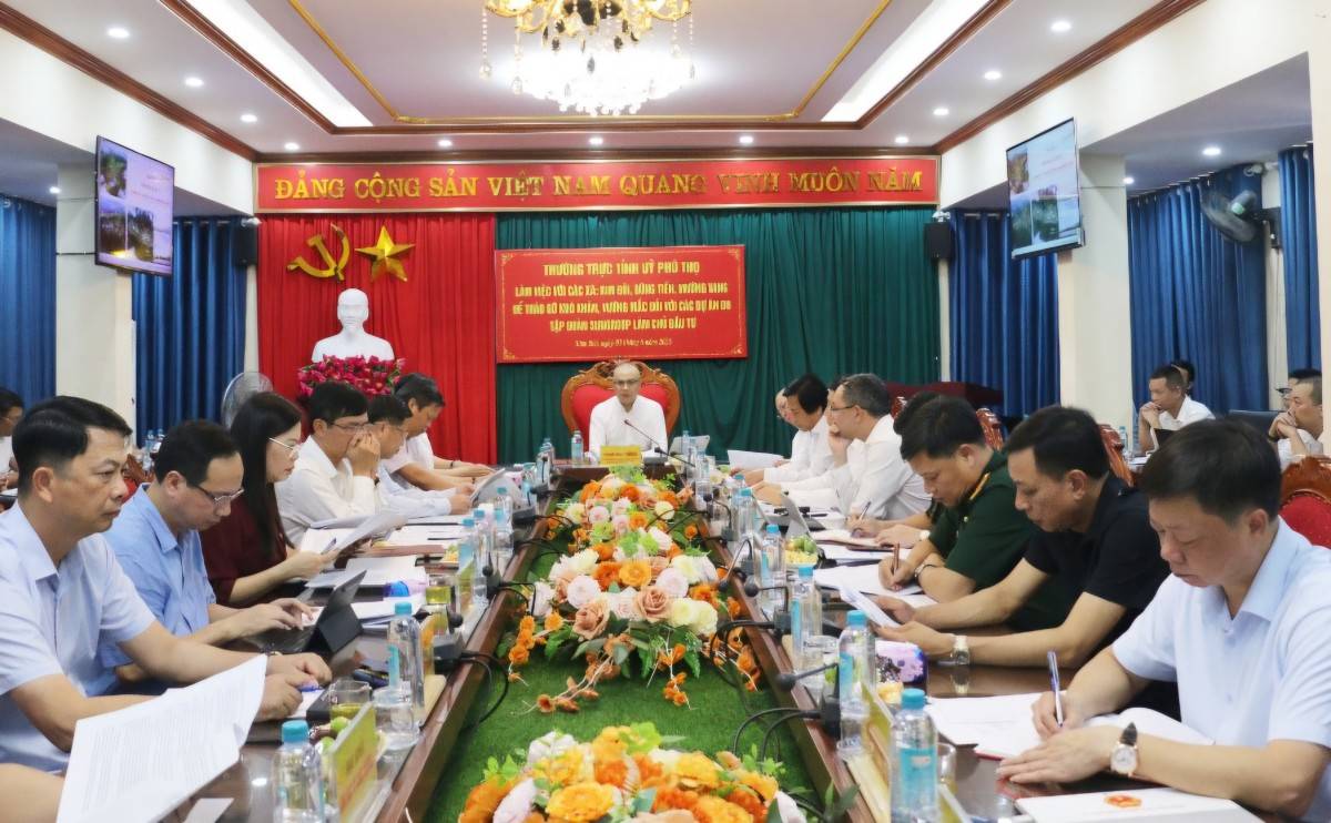 Phú Thọ cam kết gỡ vướng cho 6 dự án hơn 18.800 tỷ đồng của Sun Group