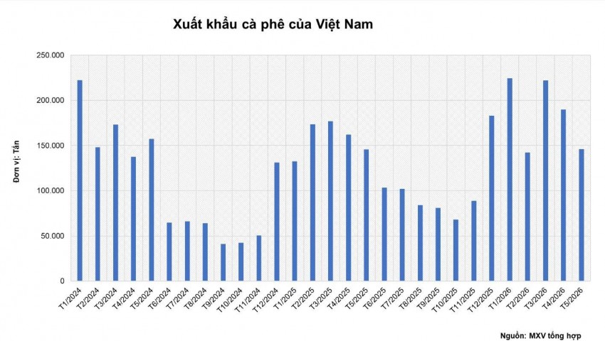 Cung tăng mạnh từ Brazil và Việt Nam gây áp lực lên thị trường cà phê toàn cầu