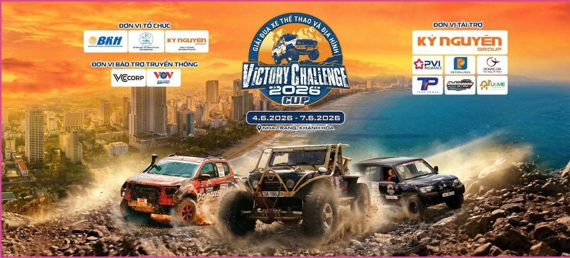 Khánh Hòa khởi tranh Giải đua xe ô tô thể thao địa hình Victory Challenge 2026