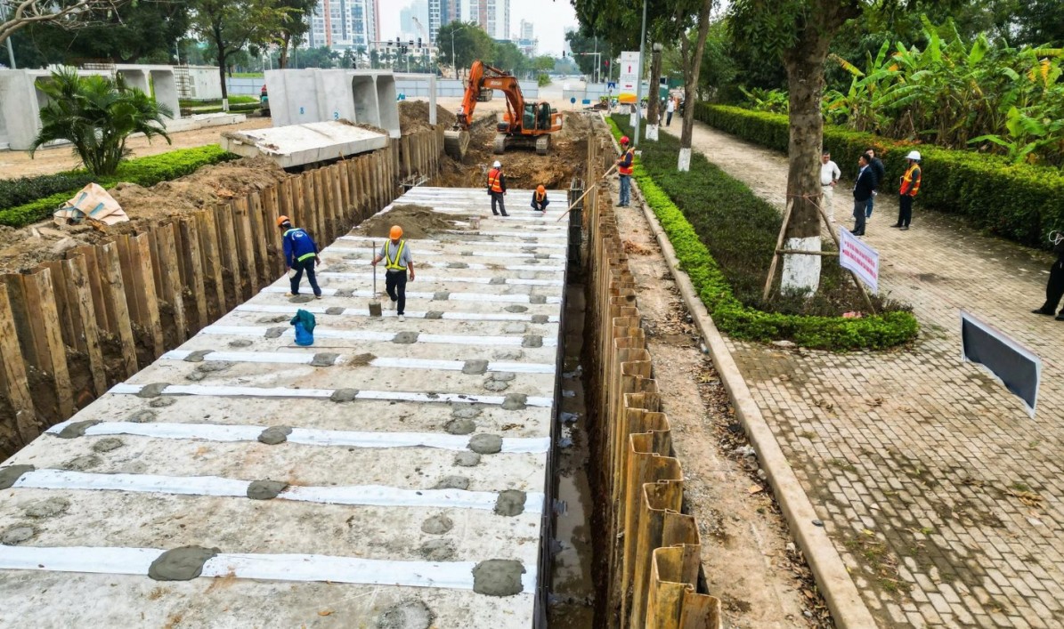 Hà Nội tăng tốc hoàn thành 7 công trình chống ngập trước mùa mưa năm nay