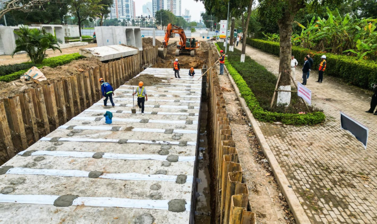 Hà Nội tăng tốc hoàn thành 7 công trình chống ngập trước mùa mưa năm nay