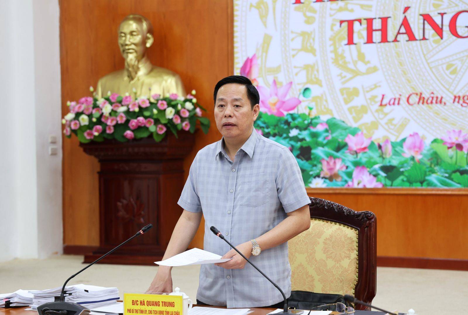 Lai Châu thúc tiến độ đầu tư công, gỡ nghẽn nguồn thu đất, tăng tốc 6 tháng cuối năm