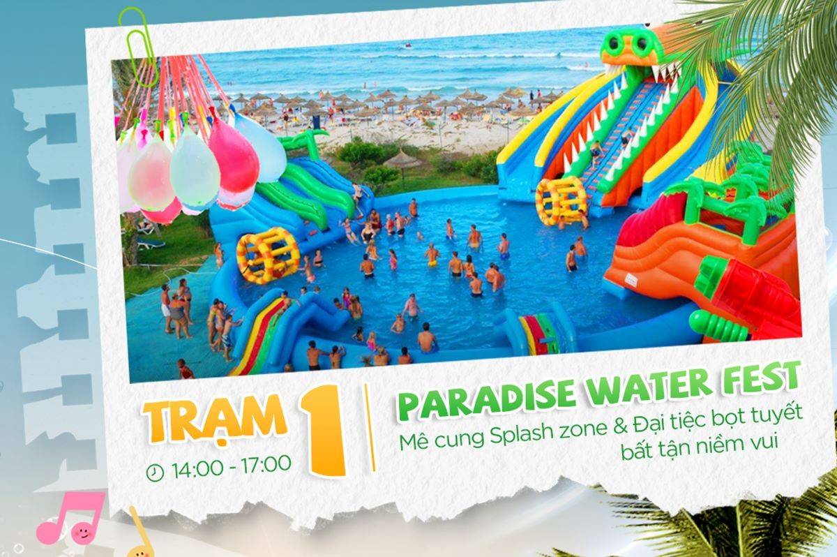 Mê cung nước Splash Zone với đại tiệc bọt tuyết sẽ là nơi thu hút trẻ em với niềm vui bất tận