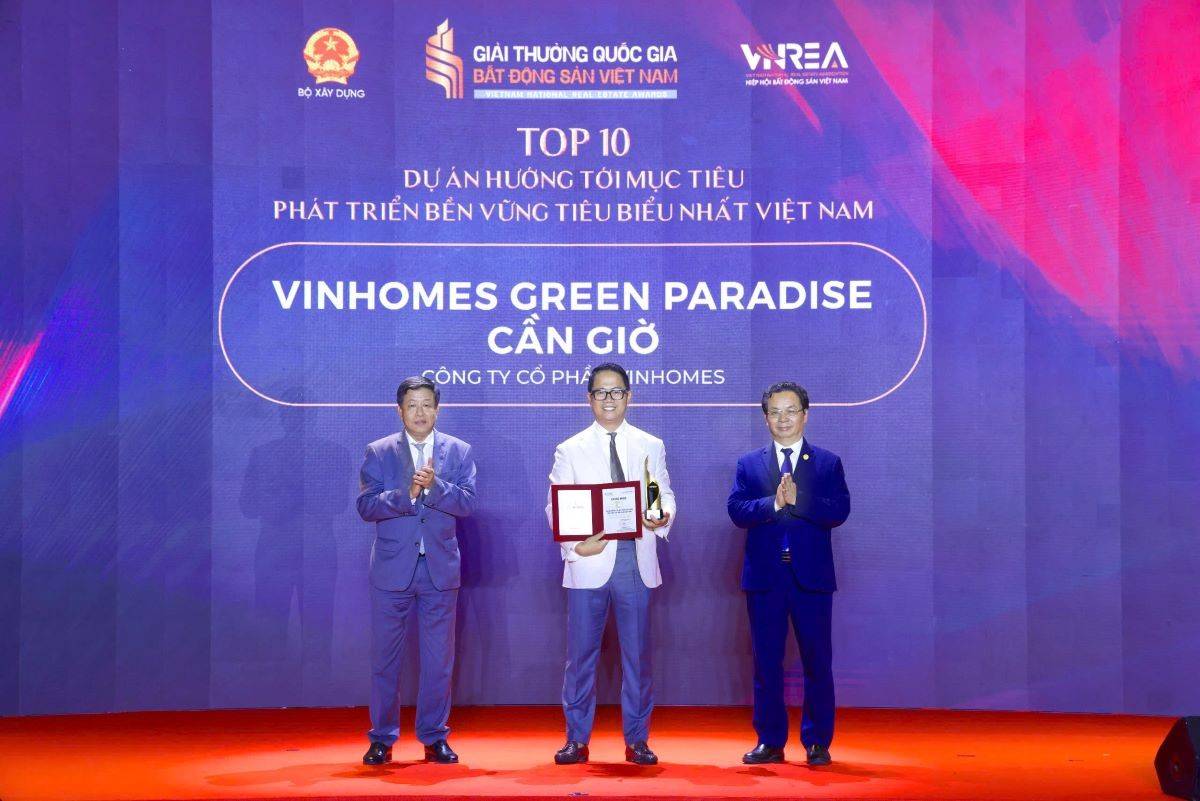 Vinhomes Green Paradise được vinh danh tại Giải thưởng quốc gia Bất động sản Việt Nam lần thứ II