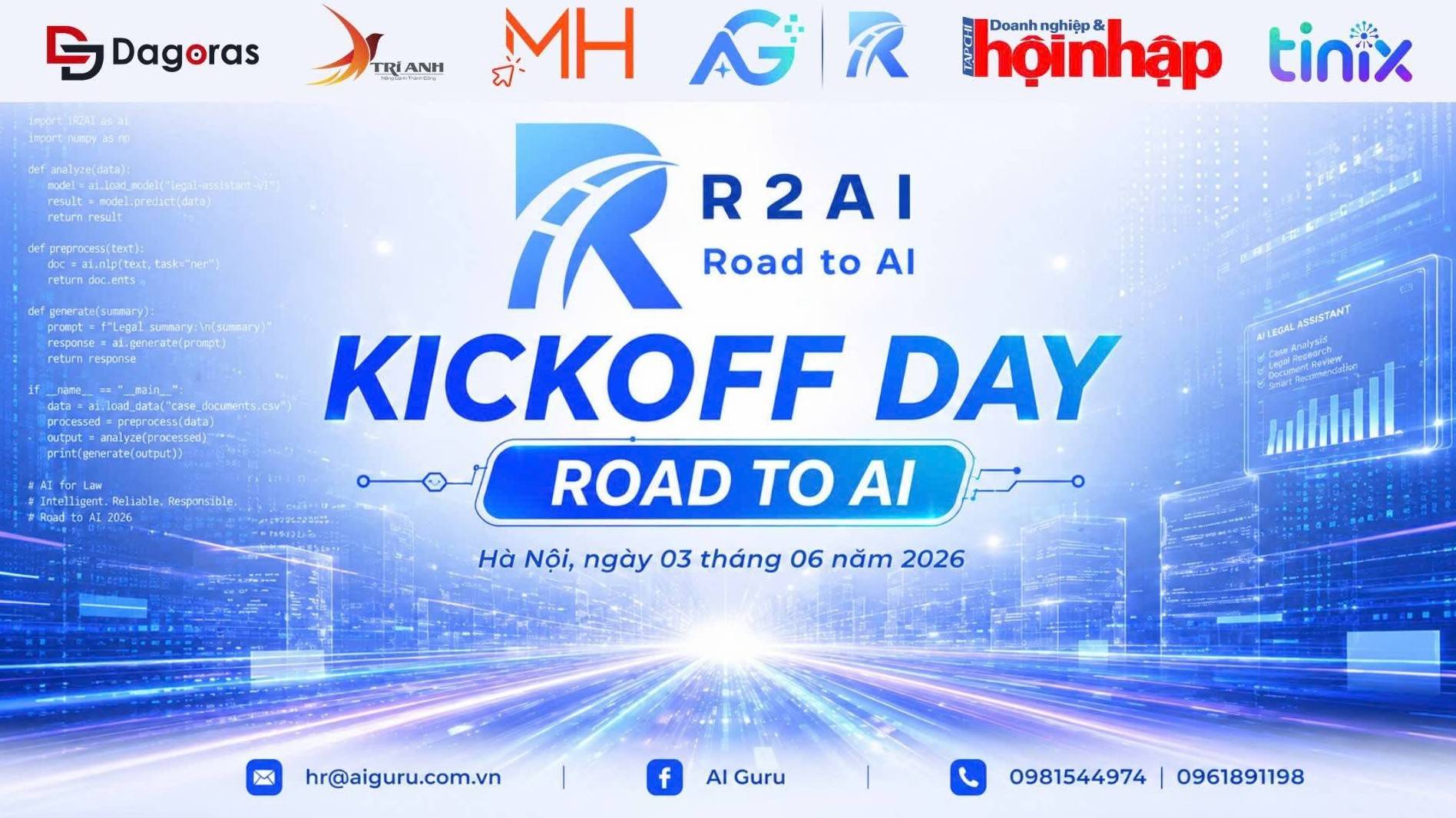 Phát động cuộc thi Road to AI 2026: Tìm kiếm giải pháp trợ lý pháp lý AI cho doanh nghiệp Việt