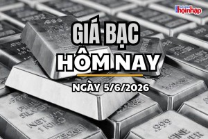 Giá bạc hôm nay 5/6/2026: Giá bạc thế giới tăng, thị trường trong nước trái chiều