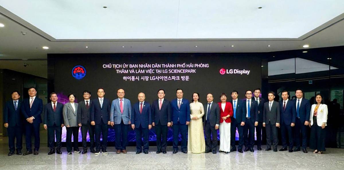 Hải Phòng và LG mở rộng hợp tác chiến lược, hướng tới trung tâm sản xuất xanh hàng đầu Đông Nam Á