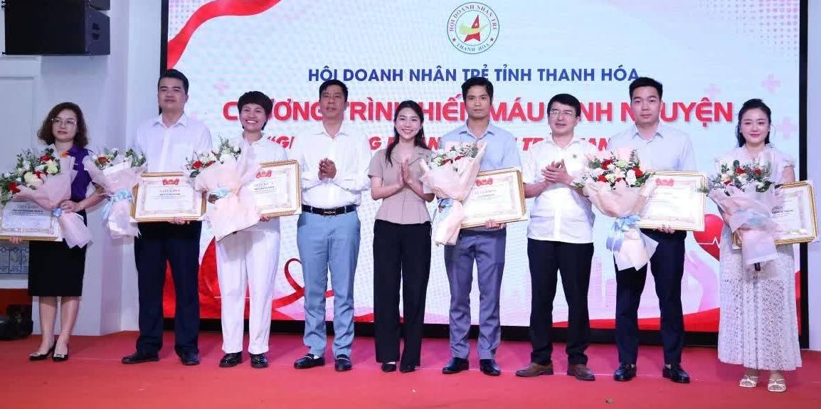 Hơn 150 đơn vị máu được tiếp nhận tại chương trình “Giọt hồng Doanh nhân trẻ Thanh Hóa”
