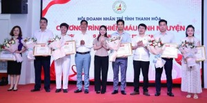 Hơn 150 đơn vị máu được tiếp nhận tại chương trình “Giọt hồng Doanh nhân trẻ Thanh Hóa”