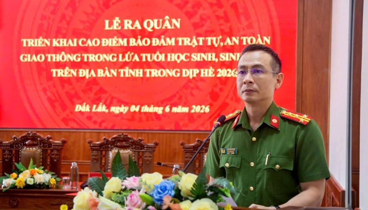 Đắk Lắk ngăn chặn vi phạm giao thông trong lứa tuổi học sinh