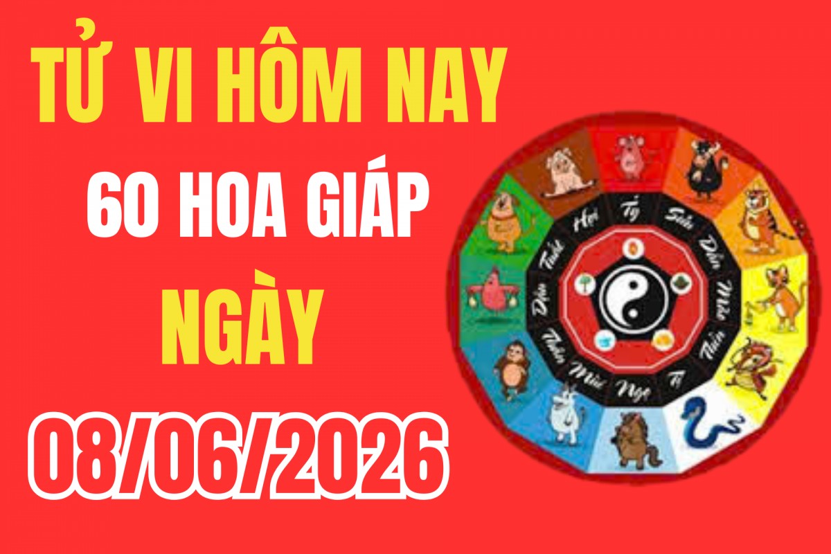 Tử vi 12 con giáp hôm nay 8/6/2026: Tuổi nào đón lộc đầu tuần, bản mệnh nào cần cẩn trọng tiểu nhân?