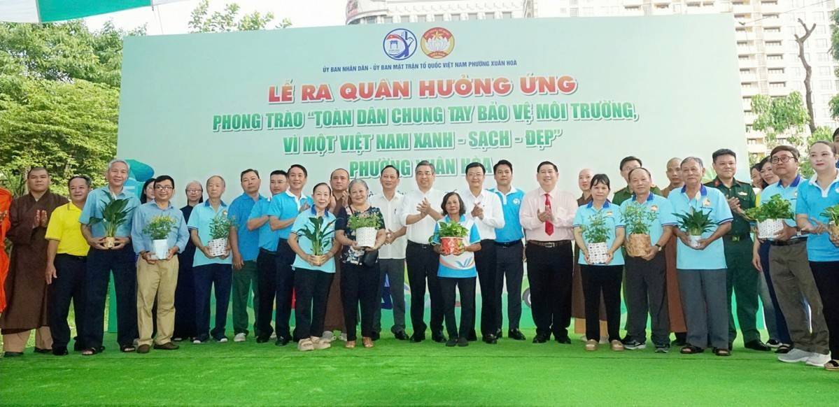 Phường Xuân Hòa (TP. Hồ Chí Minh) phát động phong trào toàn dân chung tay vì môi trường xanh – sạch – đẹp