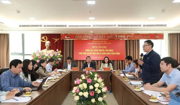 Hà Nội lập Tổ công tác tuyên truyền dự án Trục đại lộ sông Hồng